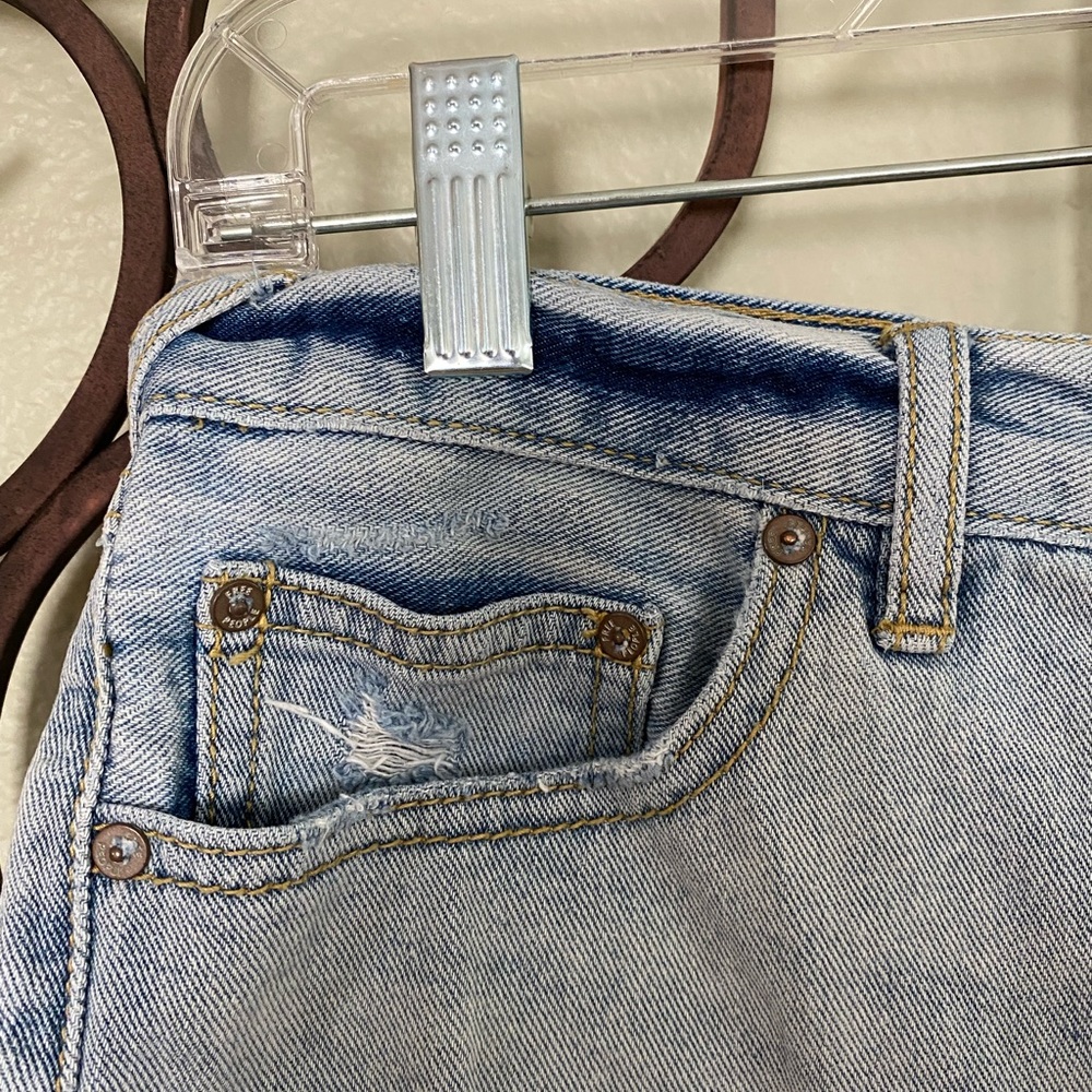 Free People  Distressed Jean Shorts 26 - Picture 4 of 8